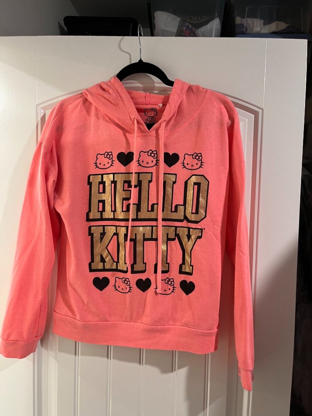 Hello Kitty sweatshirt sz. L pink/orange